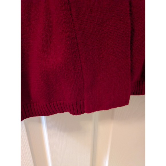 Talbots Woman Berry Pink Open Front Cardigan Sweater Plus Size 3X Magenta Knit - Picture 4 of 10